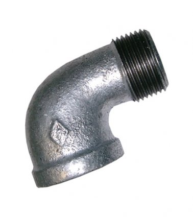 ELBOW M/F 15MM (1/2") BSP GALV MAL