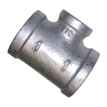 TEE RED 40MM (1-1/2") X 32MM (1-1/4") FBSP GALV MAL