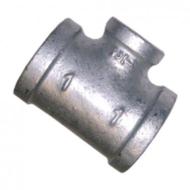 TEE RED 50MM (2") X 20MM (3/4") FBSP GALV MAL