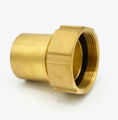 Smooth Tail Female Brass Coupling