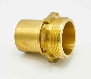 Smooth Tail Male Brass Coupling