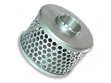 STRAINER 40MM (1 1/2") BSP STEEL ROUND HOLE ZINC PLATED
