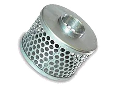 STRAINER 100MM (4") BSP STEEL ROUND HOLE ZINC PLATED