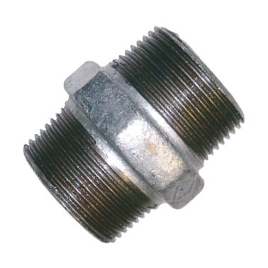 HEX NIPPLE 50MM (2") MALE BSP GALV MAL