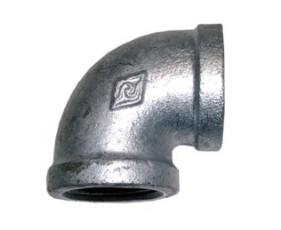 ELBOW F/F 50MM (2") BSP GALV MAL