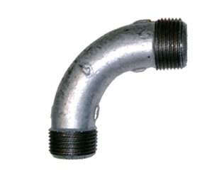 SWEEP BEND M/M 32MM (1-1/4") BSP GALV MAL