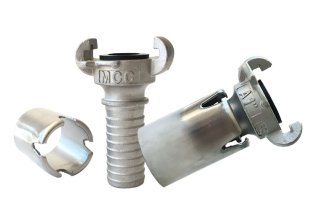 COUPLING MCC 25MM (1") CRIMPED HOSE END A TYPE SS316