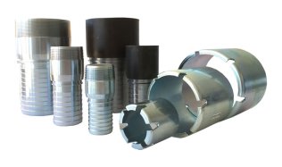 KC CRIMP NIPPLE 100MM (4") BSP STEEL ZP