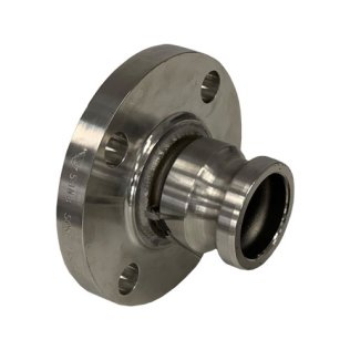 CAMLOCK 150MM (6") FLANGED ADAPTOR STAINLESS STEEL TYPE LA