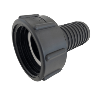IBC S60MM X 6MM PITCH FEM X 15MM(1/2") HOSETAIL PP