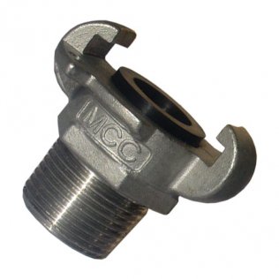 COUPLING MCC 25MM (1") MALE BSPT S TYPE SS316