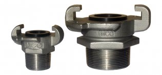 COUPLING MCC 40MM (1 1/2") MALE BSPT S TYPE SS316