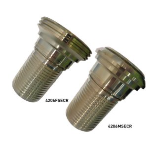 CRIMP STEM 100MM (4") FEMALE SUB FIG 206 CARBON STEEL 27 BAR