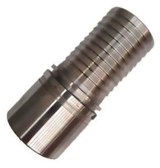 CRIMP STEM 150MM (6") PLAIN END CARBON STEEL 20 BAR NATURAL