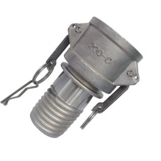 COUPLING 32MM (1 1/4") TYPE C STAINLESS STEEL SPIRAL COMPOSI