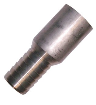 KC NIPPLE 150MM (6") PLAIN END STAINLESS STEEL 316