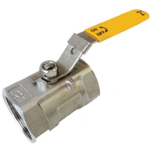 BALL VALVE 40MM (1 1/2") BSP SS316 1-PIECE