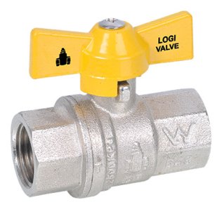 BALL VALVE 20MM (3/4") BSP FF BRASS DUAL APPRVD T-HANDLE