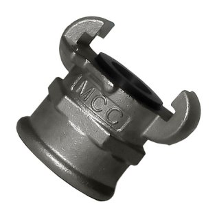 COUPLING MCC 25MM (1") F NPT A TYPE SS316