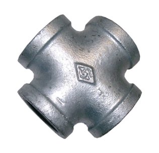 EQUAL CROSS 40MM (1-1/2") FBSP GALV MAL