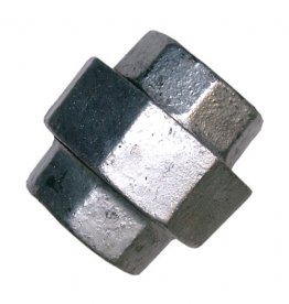 UNION F/F GALV MAL 15MM (1/2") BSP IRON-IRON SEAT