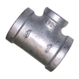 TEE RED 50MM (2") X 32MM (1-1/4") FBSP GALV MAL