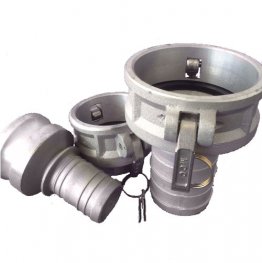 CAMLOCK 50MM (2") RED ADPTR X 40MM (1 1/2") H/TAIL ALUM