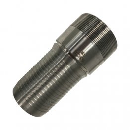 KC CRIMP NIPPLE 40MM (1 1/2") BSPT SS316