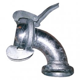 COUPLING 100MM (4") 90 DEG BEND MALE X FEM STEEL LEVER LOCK