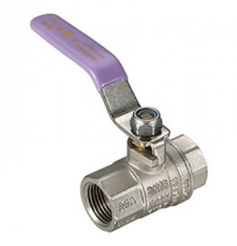 Dual Approved Lilac Handle Ball Valve F x F