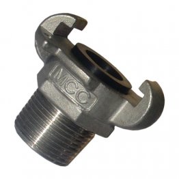 COUPLING MCC 15MM (1/2") MALE BSPT S TYPE SS316
