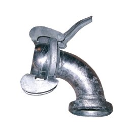 COUPLING 90MM (3.5") 90 DEG BEND MALE X FEM STEEL LEVER LOCK