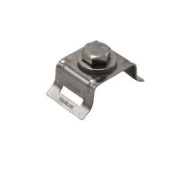 MOUNTING BRACKET SINGLE BOLT FLARED LEG TO SUIT 12.7MM BAND (1/2") STAINLESS STEEL 304