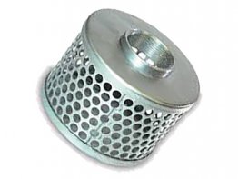 STRAINER 50MM (2") BSP STEEL ROUND HOLE ZINC PLATED