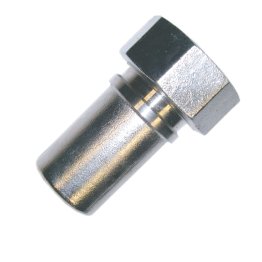 SMOOTH TAIL COUPLING 15MM (1/2") FEMALE BSPP DIN 2817 STAINL