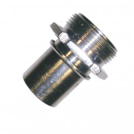 SMOOTH TAIL COUPLING 65MM (2 1/2") MALE BSPP DIN 2817 STAINL