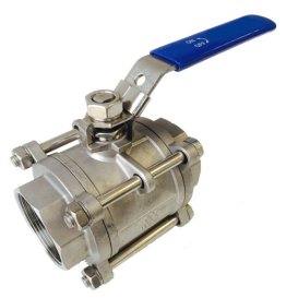 BALL VALVE 20MM (3/4") BSP SS316 3-PIECE