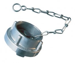 STORZ 38MM BLANK CAP WITH CHAIN AL C/W BLACK SUCT WASHER