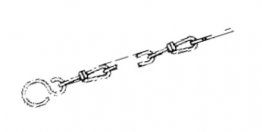 STORZ CHAIN WITH TWO S-HOOKS FOR BLANK CAPS