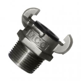 COUPLING MCC 20MM (3/4") MALE BSPT A TYPE SS316
